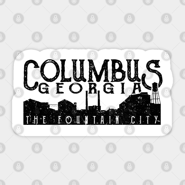 Columbus Georgia The Fountain City Sticker by JakeRhodes